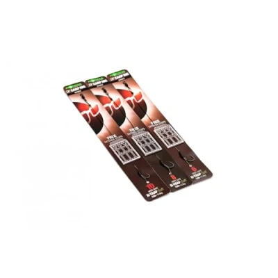 Afbeelding van Korda DF Carp Rig Barbed (incl Free Extenda Stops) Haak Wide Gape Soft N Trap 20lb Maat : 4