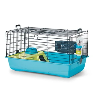Afbeelding van Savic konijnenkooi nero 2 compleet Blauw
