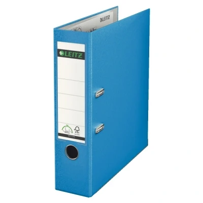 Image de Leitz 10105130 classeur à levier en carton format a4 600 feuilles etiquette 80 mm bleu clair
