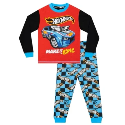 Afbeelding van Hot Wheels pyjama voor jongens, lange mouwen, Meerkleurig