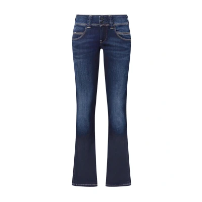 Afbeelding van Pepe Jeans Venus Straight leg jeans, Dames, Maat: 29x32, Dark blue denim