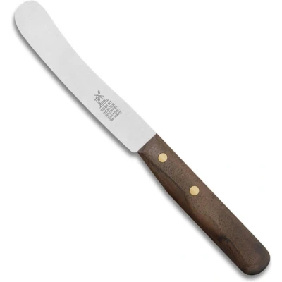 Afbeelding van Robert Herder Ontbijtmes Buckels RVS Lemmet 118 mm Heft Walnotenhout