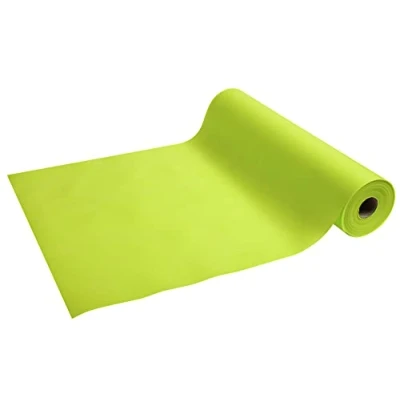 Afbeelding van Pro Nappe Ref. R732431I Wegwerp hoofd van spinbond vlies karton met 4 rollen à 24 m lang x 0,4 breed, voorgesneden om de 1,20 vertegenwoordigt 20 hoofdvormen kleur kiwi groen