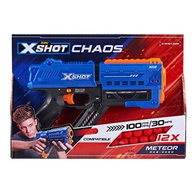 Afbeelding van ZURU Meteor pistool, 36282, blauw, 12 schuimballen