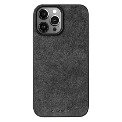 Afbeelding van iPhone 13 Pro Alcantara Back Cover Space Grey
