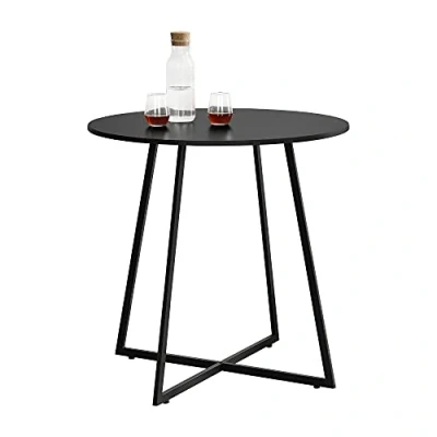 Afbeelding van Eettafel Vaggeryd rond 78x80 cm zwart