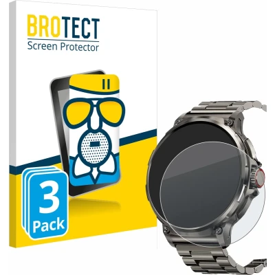 Afbeelding van BROTECT AirGlass Matte kogelwerende glasfolie, Smartwatch beschermfolie, Grijs