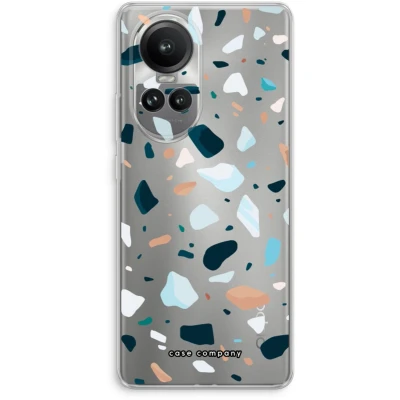 Afbeelding van Case Company® hoesje geschikt voor Oppo Reno 10 Pro Terrazzo N13 Soft Cover Telefoonhoesje Bescherming aan alle Kanten en Schermrand