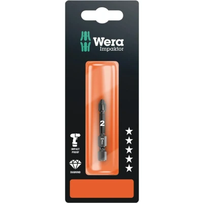 Afbeelding van Wera 1/4&quot; pozidrive impaktor bit pz2 x 50mm