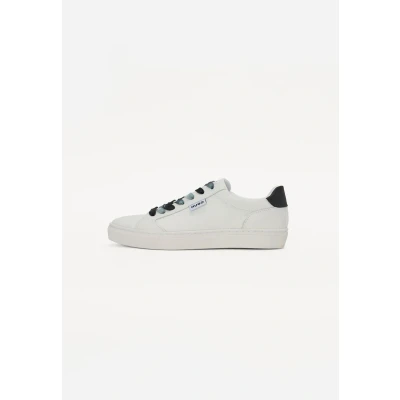 Afbeelding van HUGO Morrie Sneakers laag, Dames, Maat: 41, White/blue Leer en textiel
