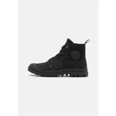 Afbeelding van Palladium Pampa HI Veterboots, Heren, Maat: 41, All black Veloursleer