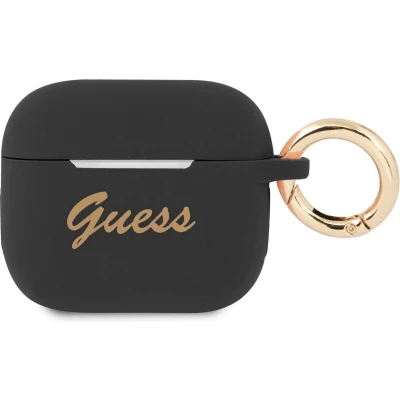 Afbeelding van Guess Airpods 3 Case Vintage Script Zwart