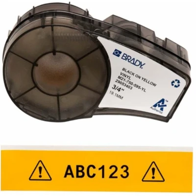 Afbeelding van BRADY M21 750 595 YL vinyltape voor M211, M210, BMP21 PLUS, LAB, 19,05 mm x 6,4 m geel 142811