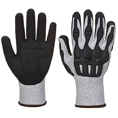 Afbeelding van Portwest TPV A723G8RL schokbestendige handschoenen, maat L, grijs/zwart
