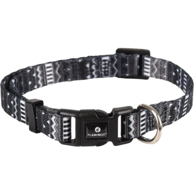 Afbeelding van Flamingo Sadie Halsband Honden Zwart/wit Xs 20 35cm 10mm 1st 127921