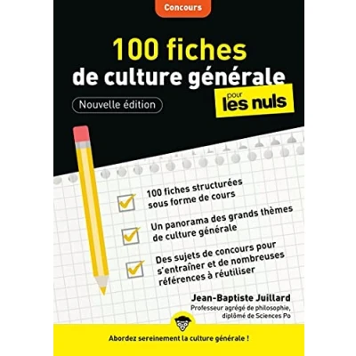 Image de 100 fiches de culture générale pour les Nuls Concours, 3e édition