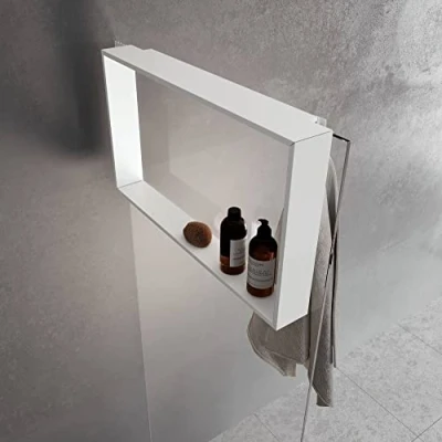 Afbeelding van Novellini Hangrek, 60 x 8,5 40 cm, mat wit