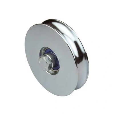 Afbeelding van DOJA Industrial Schuifdeurwielen 1 eenheid 100 x 20 Staal Katrolwielen voor mechanische apparatuur aandrijving Toepassing: deuren, ramen, kasten, muggennetten