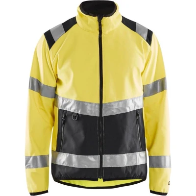Afbeelding van Blåkläder 4877 2516 Softshell jack High Vis Geel/Zwart maat 4XL
