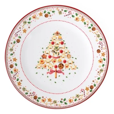 Afbeelding van Villeroy &amp; Boch Winter Bakery Delight Kerst Onderbord 32 M Gebroken Wit