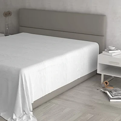 Afbeelding van MAX COLOR Hoeslaken, 100% katoen, effen, wit, 270 x 300 cm