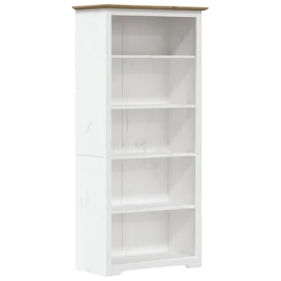 Afbeelding van Boekenkast 5 laags BODO 80x38x180 cm massief grenenhout bruin