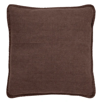 Afbeelding van Dutch Decor BOWIE Sierkussen 45x45 cm van gewassen katoen Chocolate Martini donkerbruin