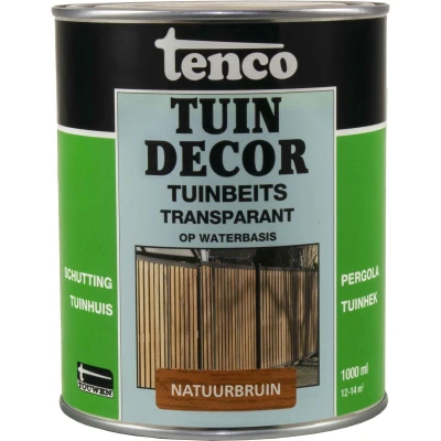 Afbeelding van Tenco Tuindecor Transparant 1 ltr natuurbruin Buiten onderhoud