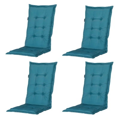 Afbeelding van Madison Tuinkussens Hoge Rug Panama Sea Blue 123x50 Blauw 4 Stuks