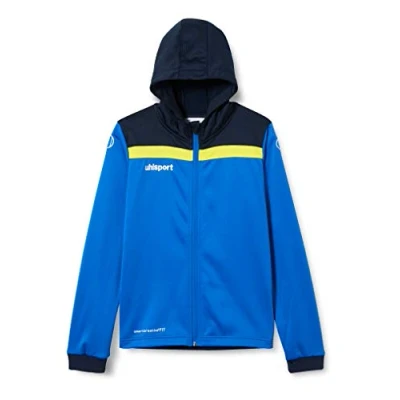 Afbeelding van Uhlsport Offense 23 Trainingsjack Met Capuchon Kinderen Royal / Marine Limoen Maat: 164