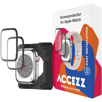 Afbeelding van Accezz 2x Screenprotector met applicator Geschikt voor Apple Watch Series 1 / 2 3 42 mm