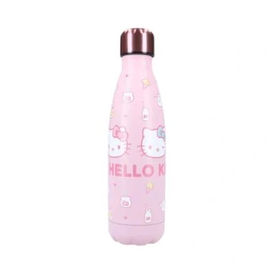 Afbeelding van My sweety pop Drinkfles Hello Kitty roestvrij staal kinderen volwassenen tieners maaltijd 22,5 cm 700 ml hydratatie cadeau idee fles roze