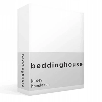 Afbeelding van Beddinghouse jersey hoeslaken Lits jumeaux (160x200/220 cm) Wit