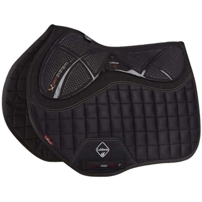 Afbeelding van LeMieux Zadeldekje X Grip Square EuroJump Zwart L (Full)