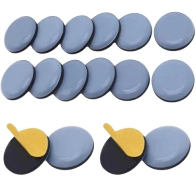 Afbeelding van 16 stuks meubelglijders, 25 mm stoelglijders van teflon, zelfklevende stoelglijders, universele meubelglijders voor eettafel en stoelen