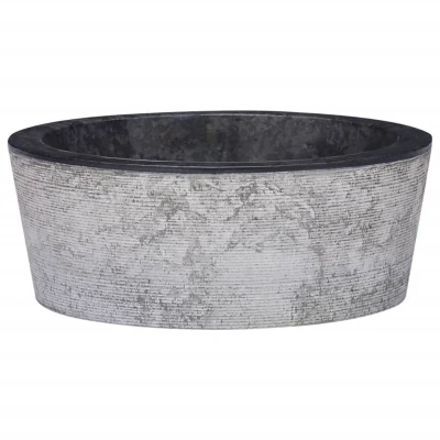 Afbeelding van Gootsteen Ø40x15 cm marmer zwart