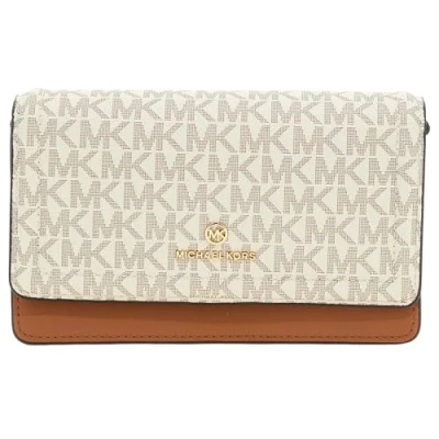 Afbeelding van Michael Kors JET SET Charm Phone Crossbody Schoudertas, Dames, Maat: One Size, Vanilla/acrn