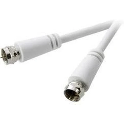 Afbeelding van SpeaKa Professional Satelliet Aansluitkabel [1x F stekker 1x stekker] 3.00 m 75 dB Wit