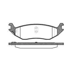 Afbeelding van REMSA 0885.04 Remblokkenset Achteras Met akoestische slijtagewaarschuwing kleeffolie toebehoren DODGE: Ram 1500 Pickup