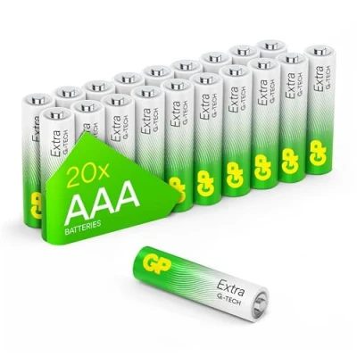 Afbeelding van GP Extra 20 x AAA Mignon batterijen alkaline LR03 1,5 V