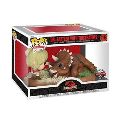 Afbeelding van Funko Dr. Sattler &amp; Triceratops Movie Moment Jurassic Park Figuur