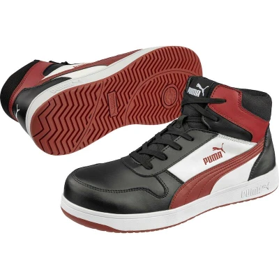 Afbeelding van Puma Frontcourt Black/White/Red S3L 630050 Zwart/Wit