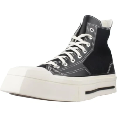 Afbeelding van Converse Chuck 70 DE LUXE Squared Sneakers hoog, Dames, Maat: 36, Black/egret Imitatieleer/ textiel