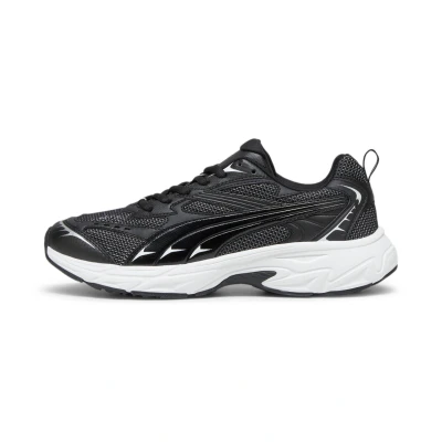 Afbeelding van Puma Morphic BASE Unisex Sneakers laag, Maat: 38.5, Black/white Textiel/ synthetisch