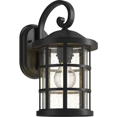 Afbeelding van Lindby buitenwandlamp Ankea, zwart, hoogte 36,5 cm