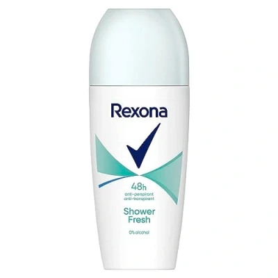 Afbeelding van Rexona Shower Fresh 6 x 50 ml roll on deodorant met 48 uur bescherming tegen lichaamsgeur en okselvocht