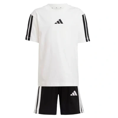 Afbeelding van adidas Performance Essentials KIDS Unisex SET Korte broeken voor kinderen, Maat: 116, White/black