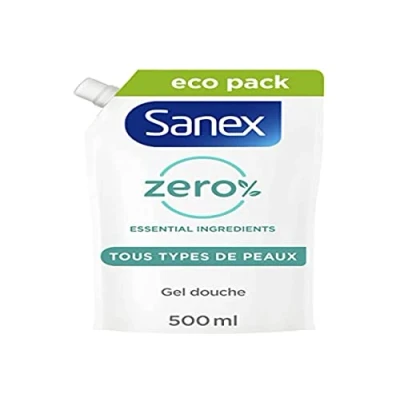 Afbeelding van SANEX Nul % Hydraterende Douchegel Alle Huidtypes Eco Navulverpakking 500 ml
