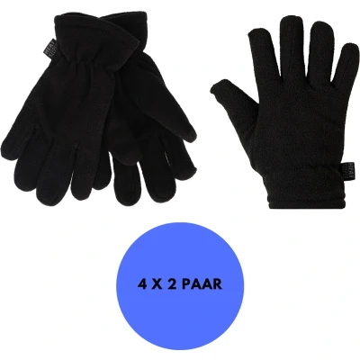 Afbeelding van Heatkeeper Thermo kinderhandschoenen Zwart 5/8 Jaar 4 Paar Warme kinderhandschoen