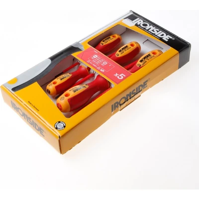 Afbeelding van Ironside Elektriciensschroevendraaiers 5 delig